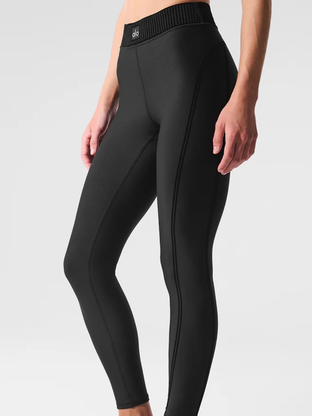 ALO Air Lift High Waist 7/8 Line Up Legging Black